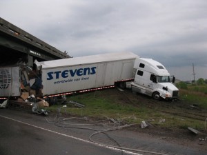 Weather related traffic collision on the Kansas Turnpike